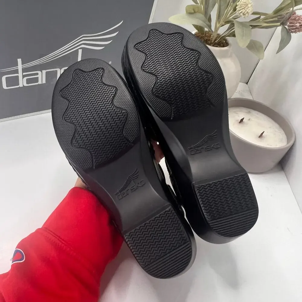 Dansko Sam Soft Full Grain Leather Mary Jane Shoe Black Women 5.5/EU36 Tried On - Picture 9 of 11